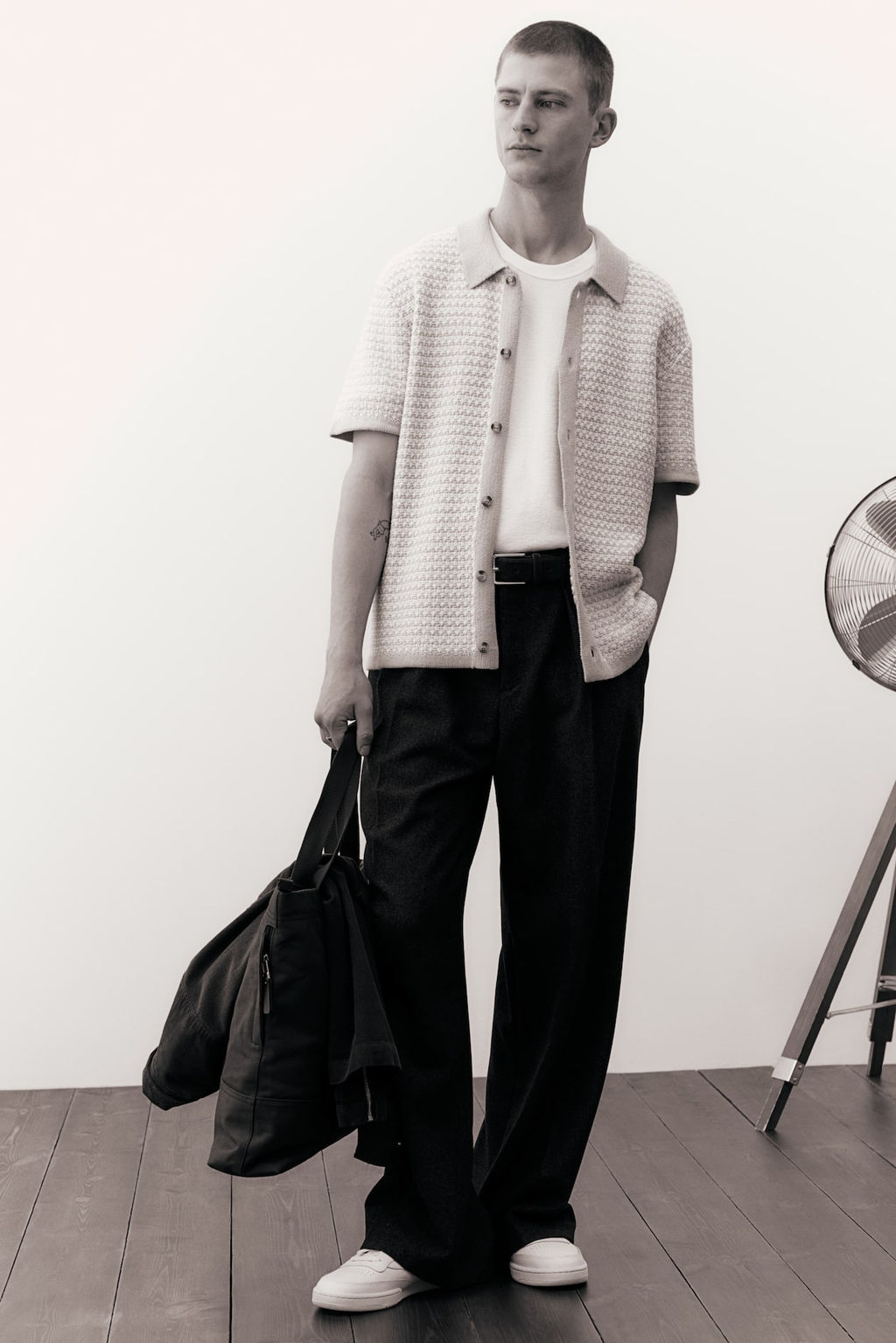 Camisa en punto texturizado Regular Fit - H&m фото 4