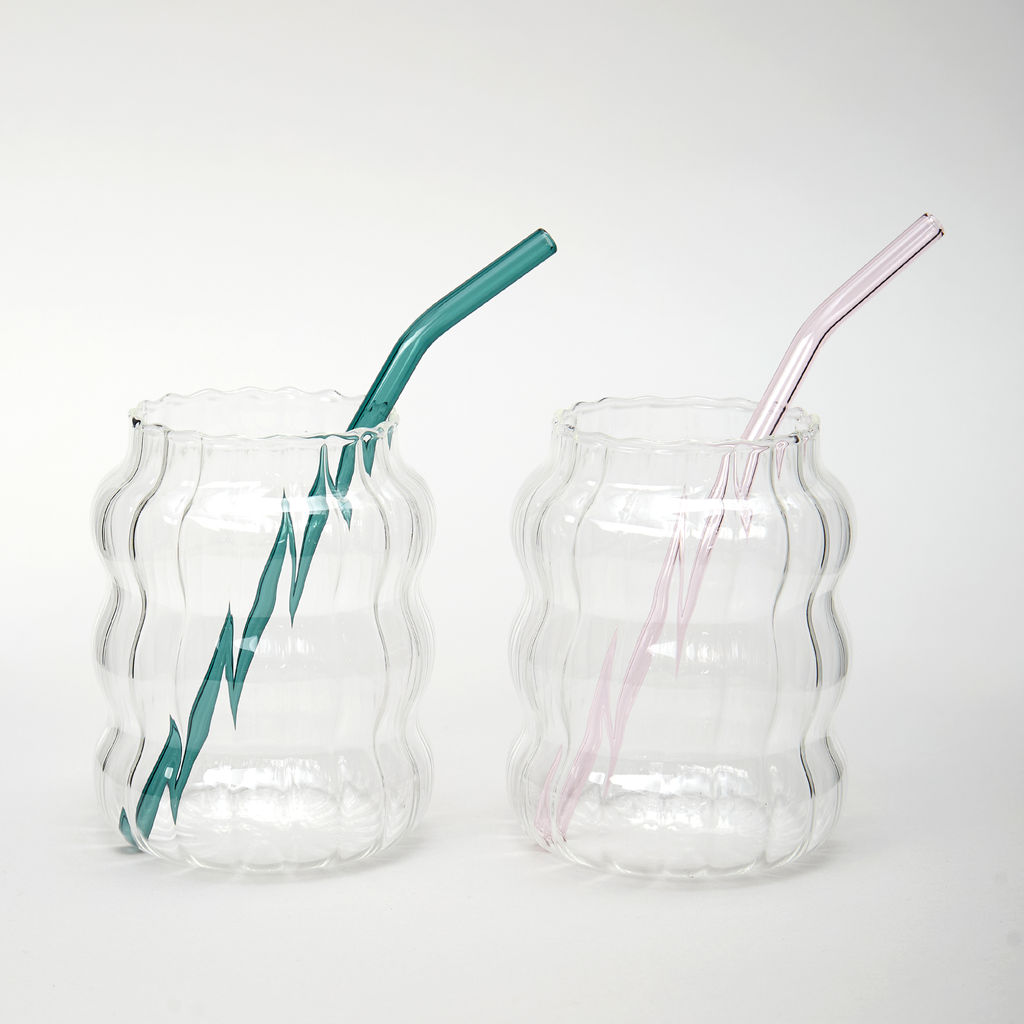 НАБОР СТАКАНОВ ИЗ 2-Х ШТ. СО СТЕКЛ. ТРУБОЧКАМИ 600 МЛ - Agness фото 2