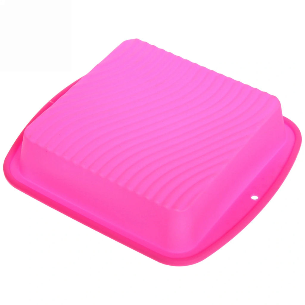 Цена за 2 шт. Форма силиконовая 1,2л "Квадрат" 23*23*4,5 см