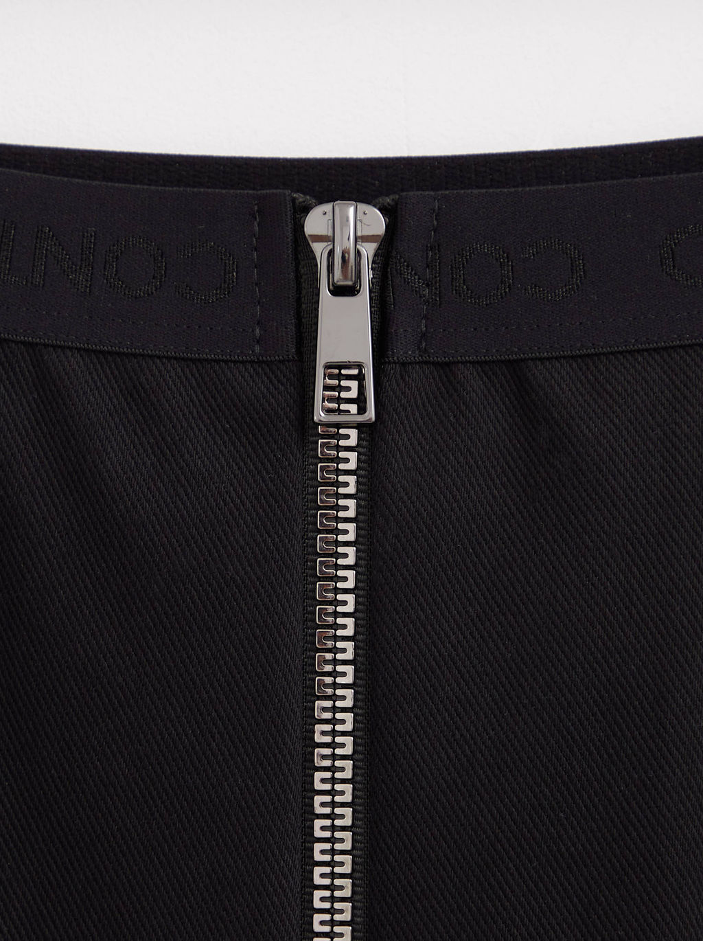 CONTE Фактурная mini-юбка А-силуэта на молнии LU 1621 black - Conte elegant фото 7