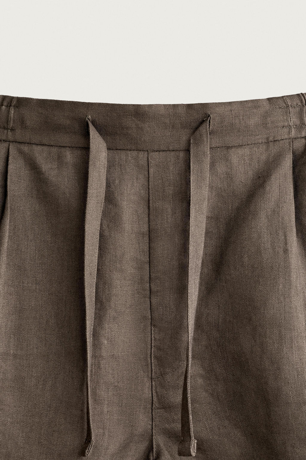 BERMUDA RELAXED FIT 100% LINO / Marr?n / Topo - Zara фото 13