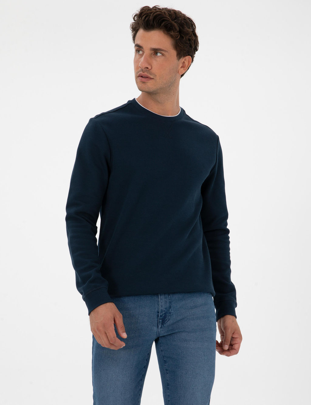 Lacivert Regular Fit Sweatshirt - Pierre cardin фото 3