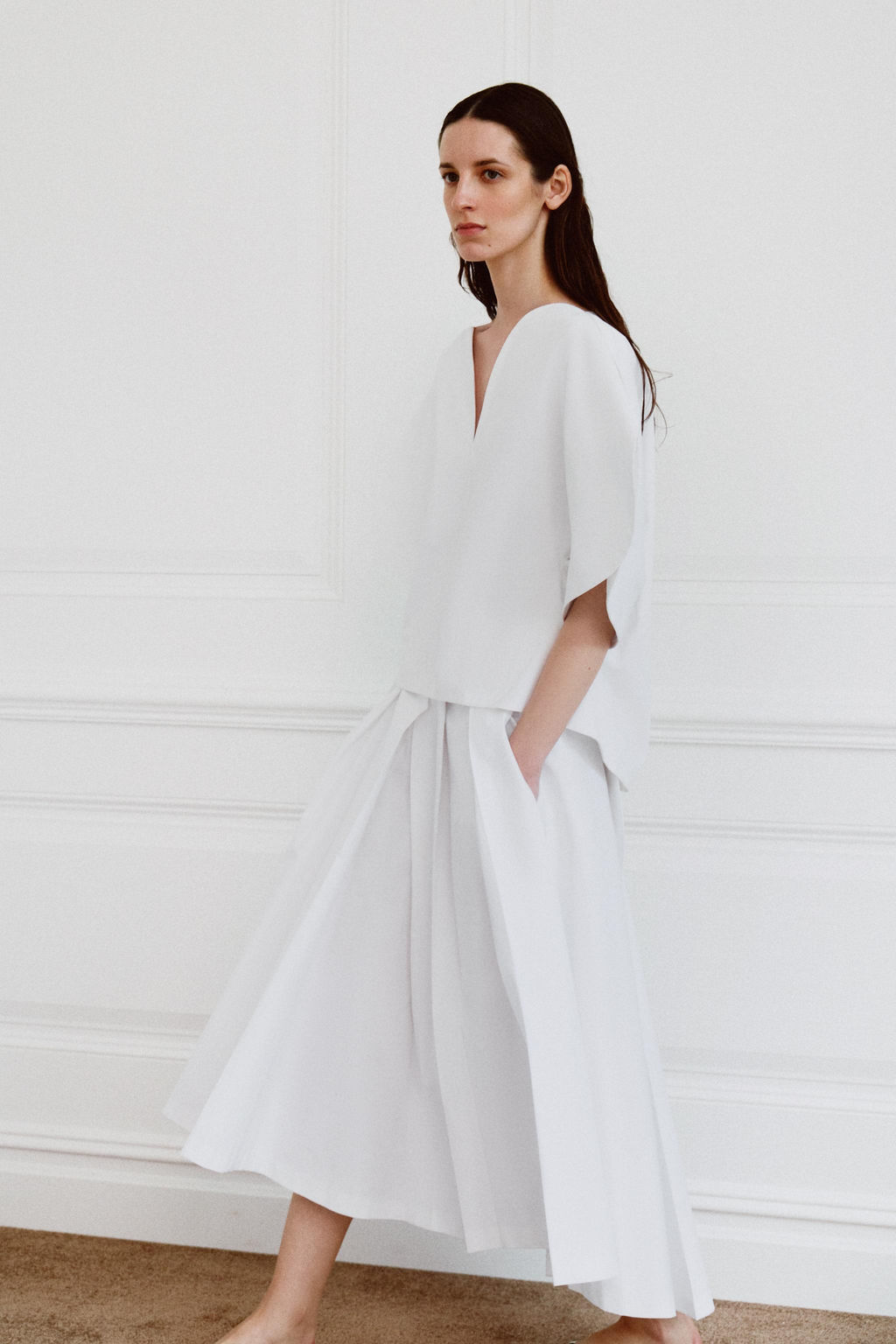 TOP POPEL?N ZW COLLECTION LIMITED EDITION / Blanco - Zara фото 5