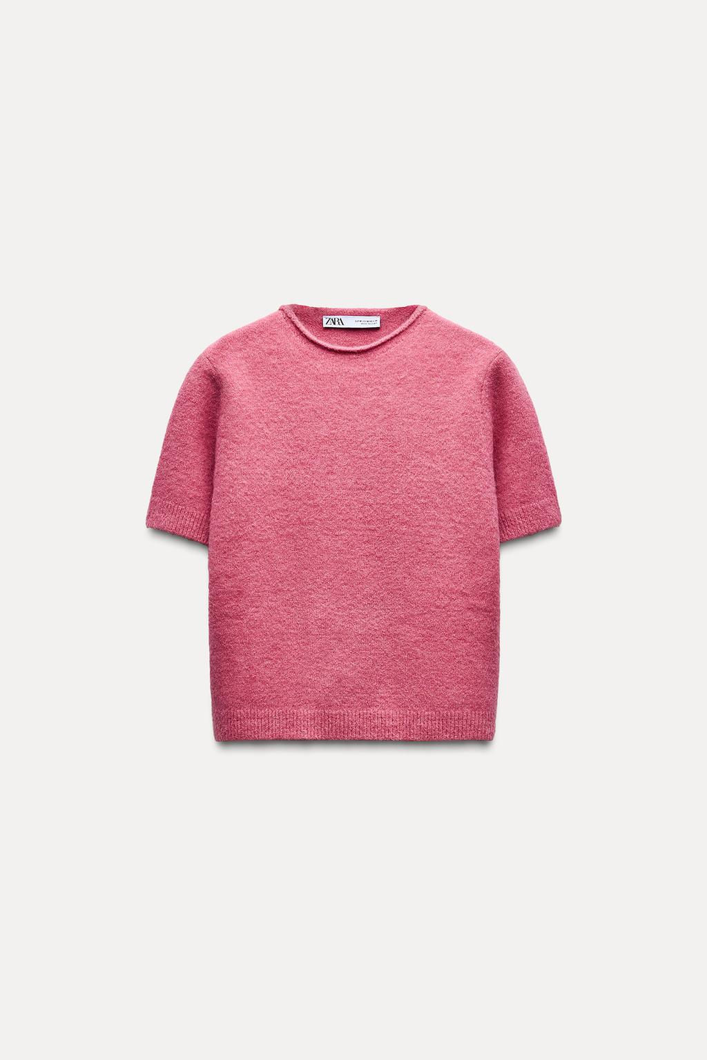 SOFT KNIT SHORT SLEEVE SWEATER - Zara фото 7