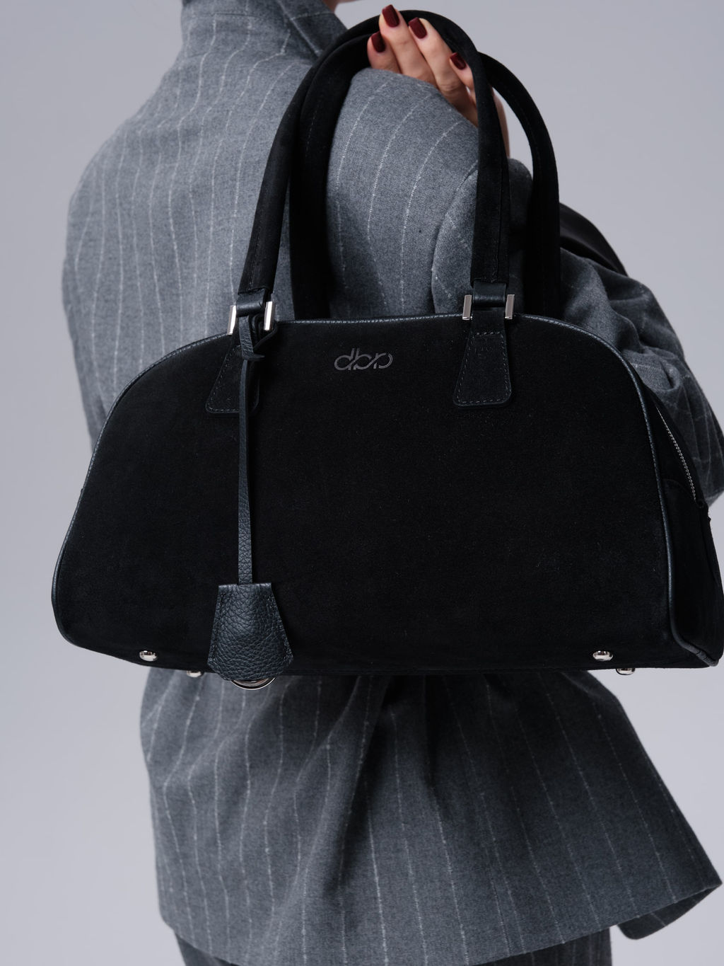 Замшевая сумка Charlotte DBR 31358 черный фото 3