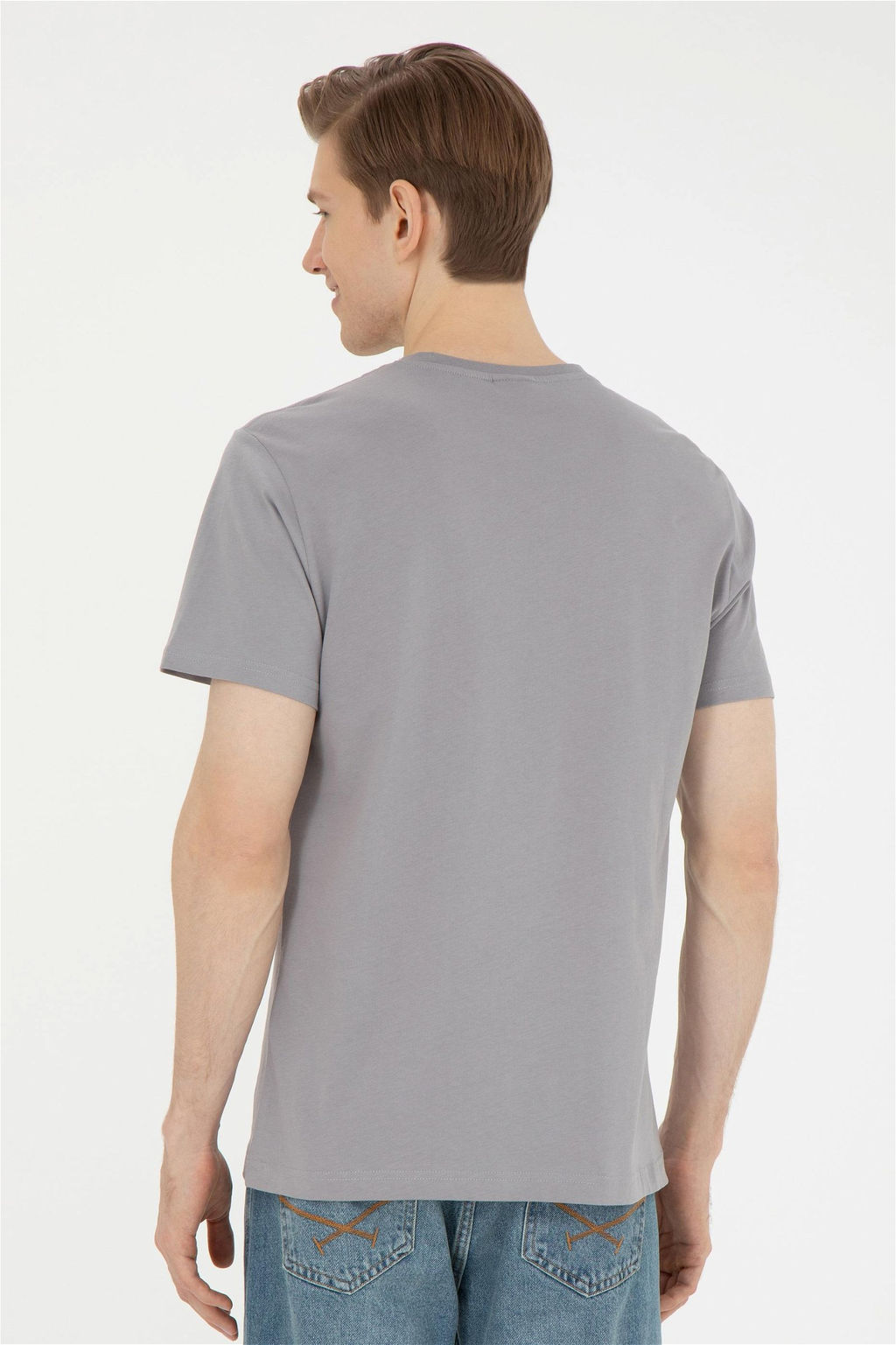 Мужская темно-серая футболка - U.s. polo assn фото 5