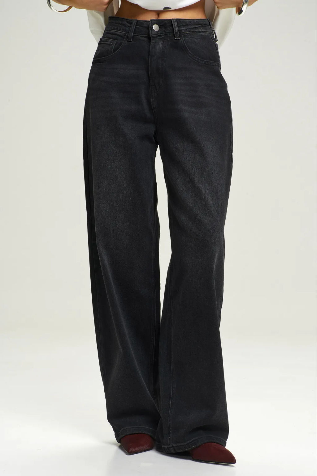 Джинсы RELAXED Washed Black