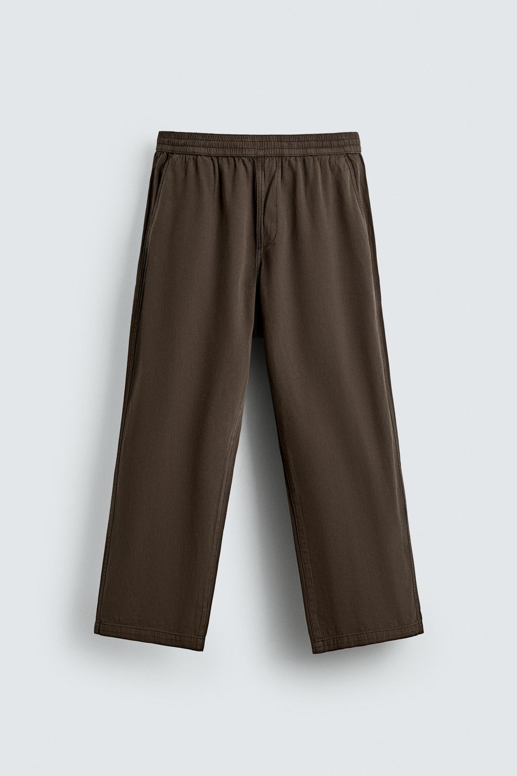 PANTAL?N RELAXED FIT ESPIGA / Marr?n - Zara фото 7