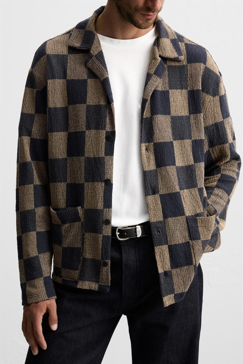 CHECK KNIT SHIRT - Zara фото 3