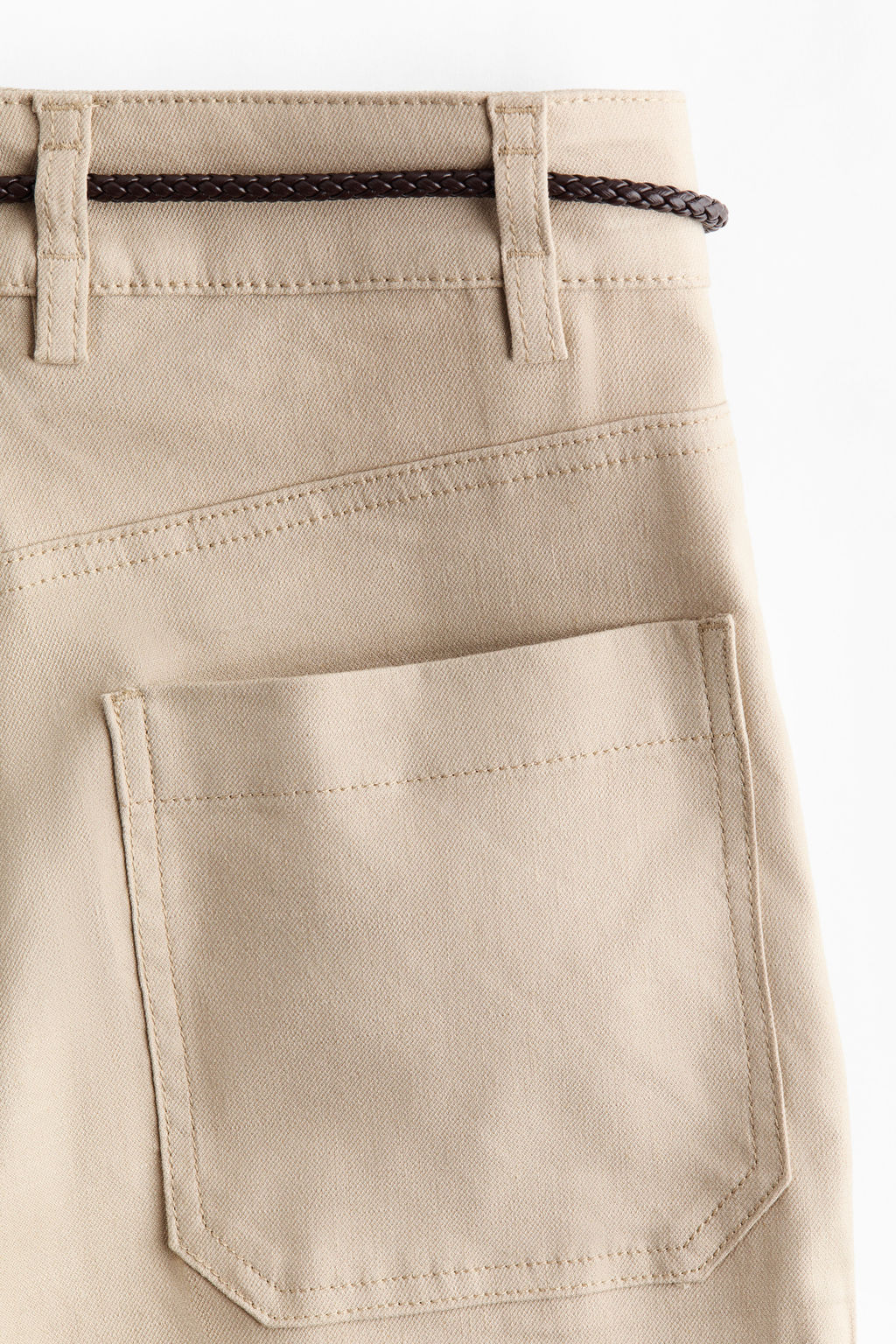 Pantal?n bootcut en mezcla de lino - H&m фото 6