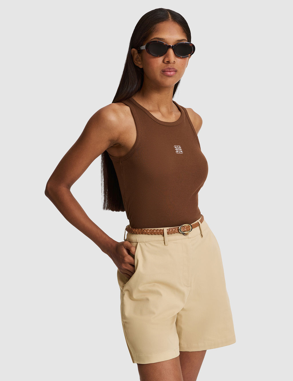 Kahverengi Slim Fit _rme Bluz