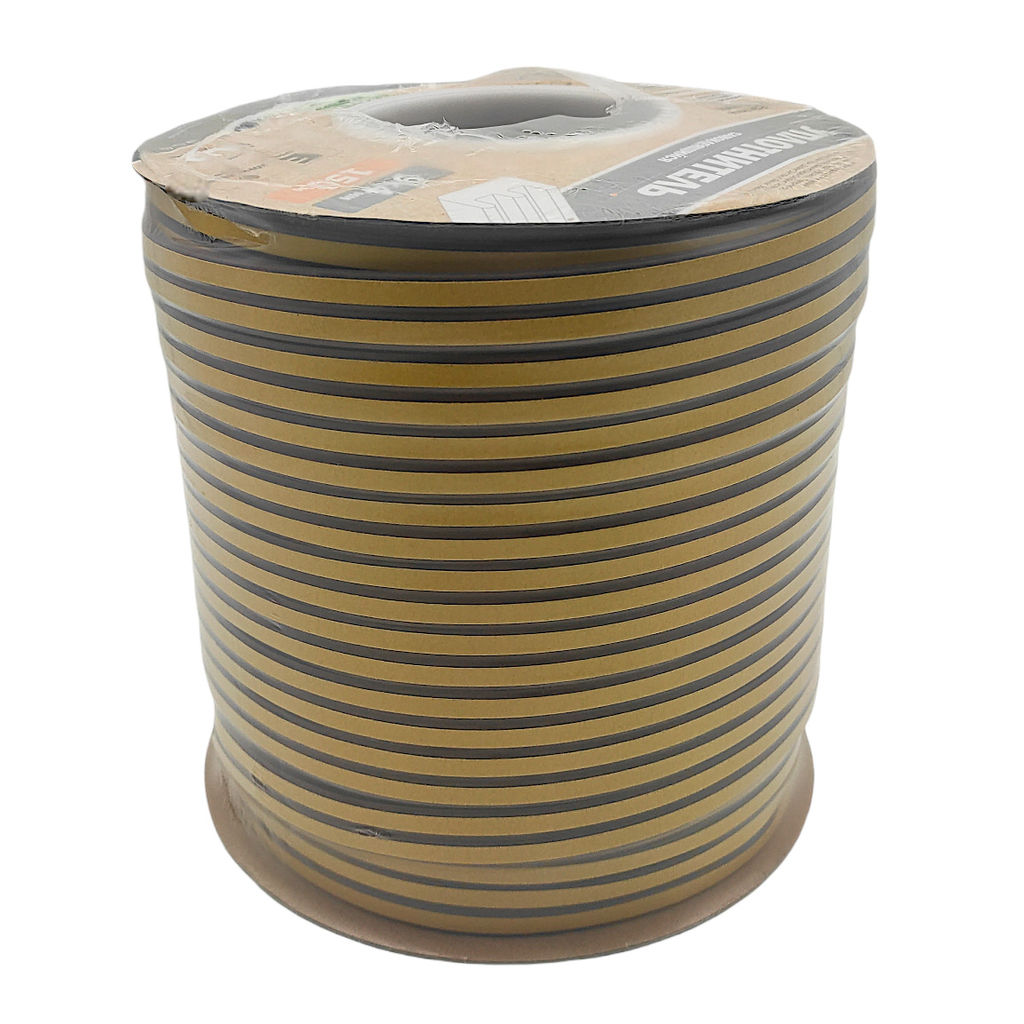 Уплотнитель резин.самокл.Е-проф. коричневый 9х4ммх150м