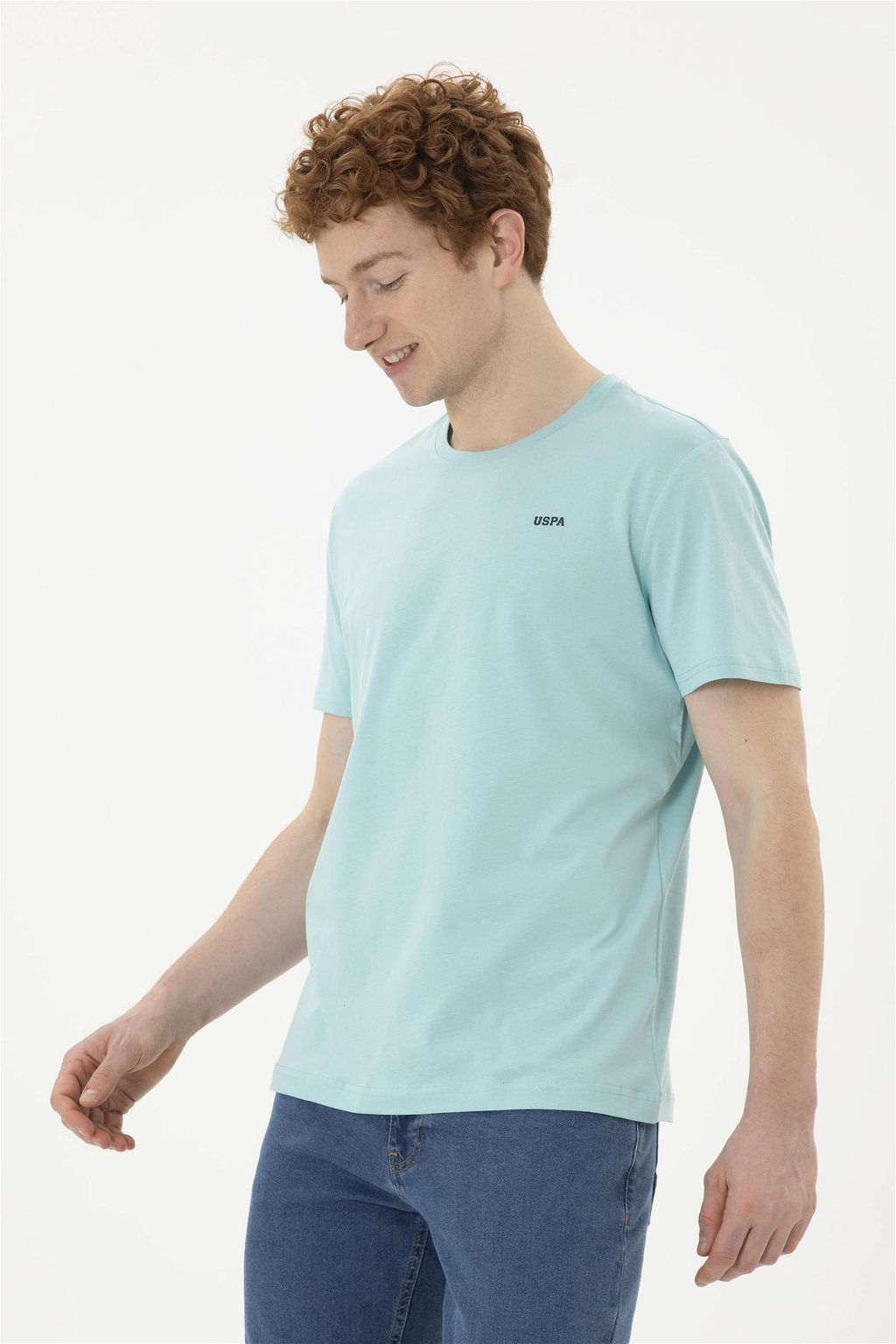 Футболка U.S. Polo Assn цвета морской волны из хлопка  фото 3
