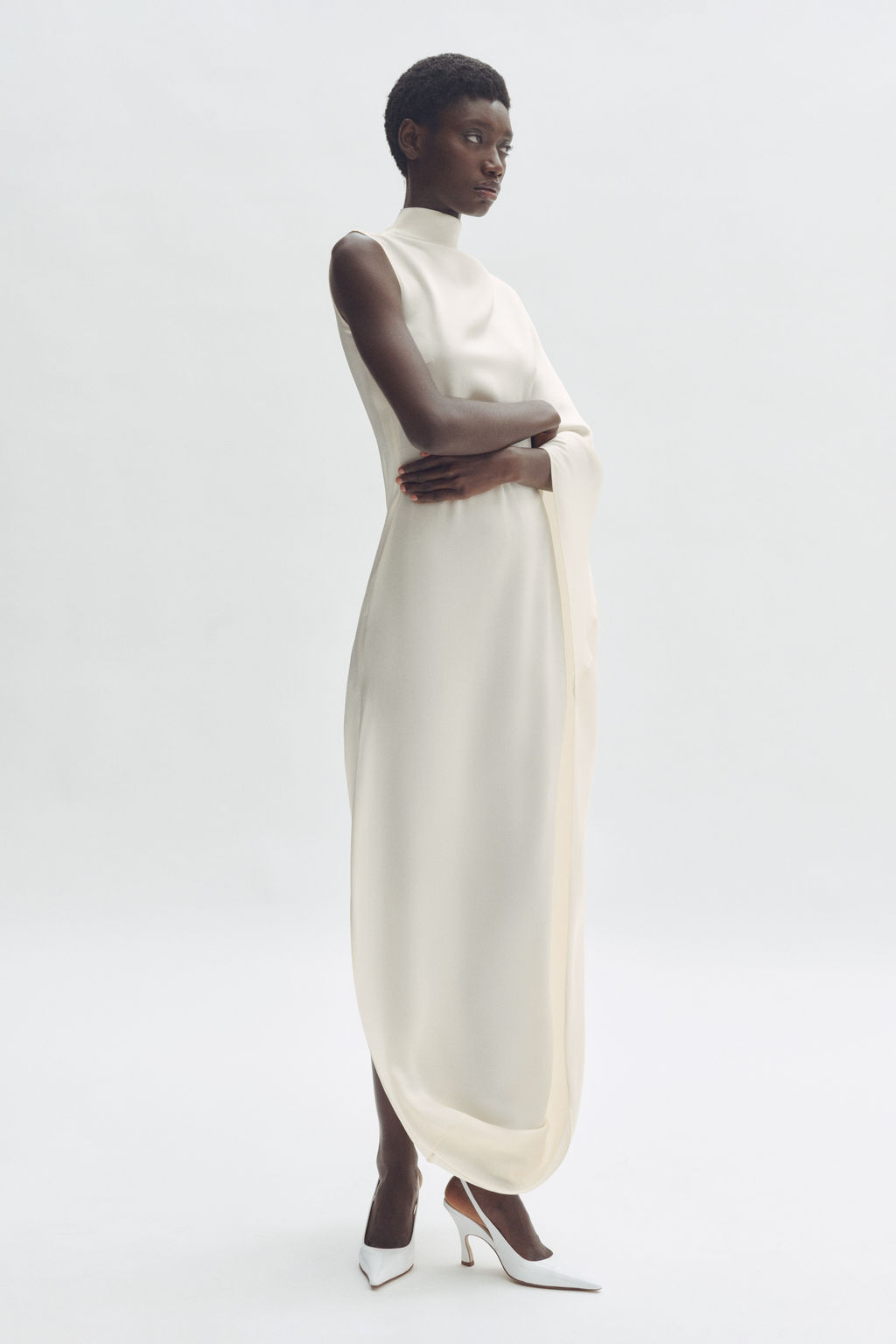 Vestido capa de sat?n - H&m фото 6