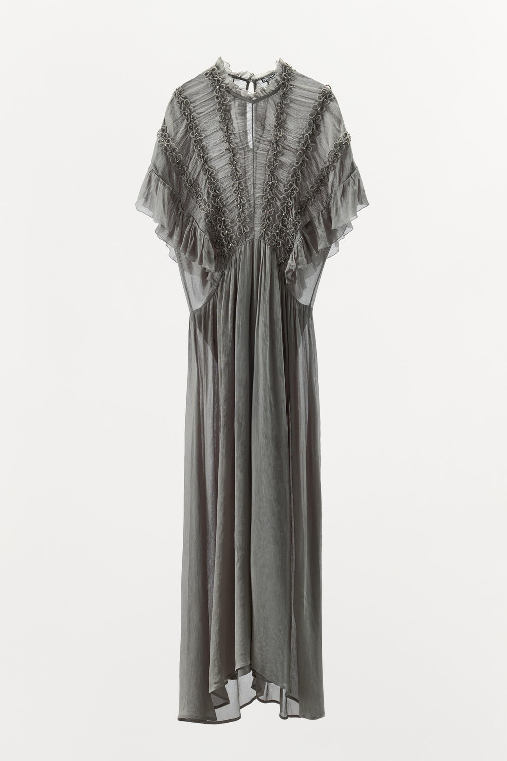 JEWEL KNOT TEXTURED DRESS