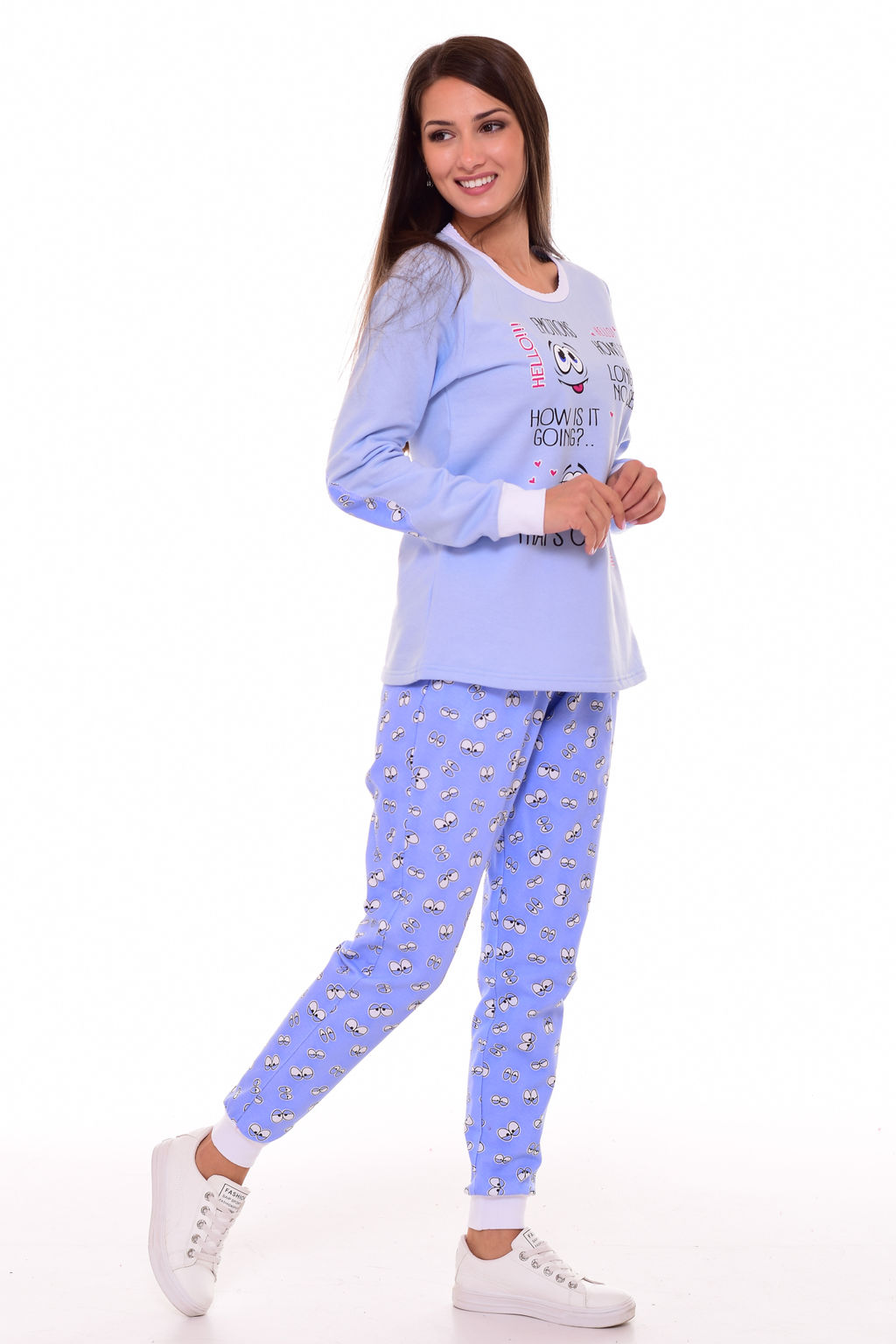 Пижама женская 1-174б (лазурь)