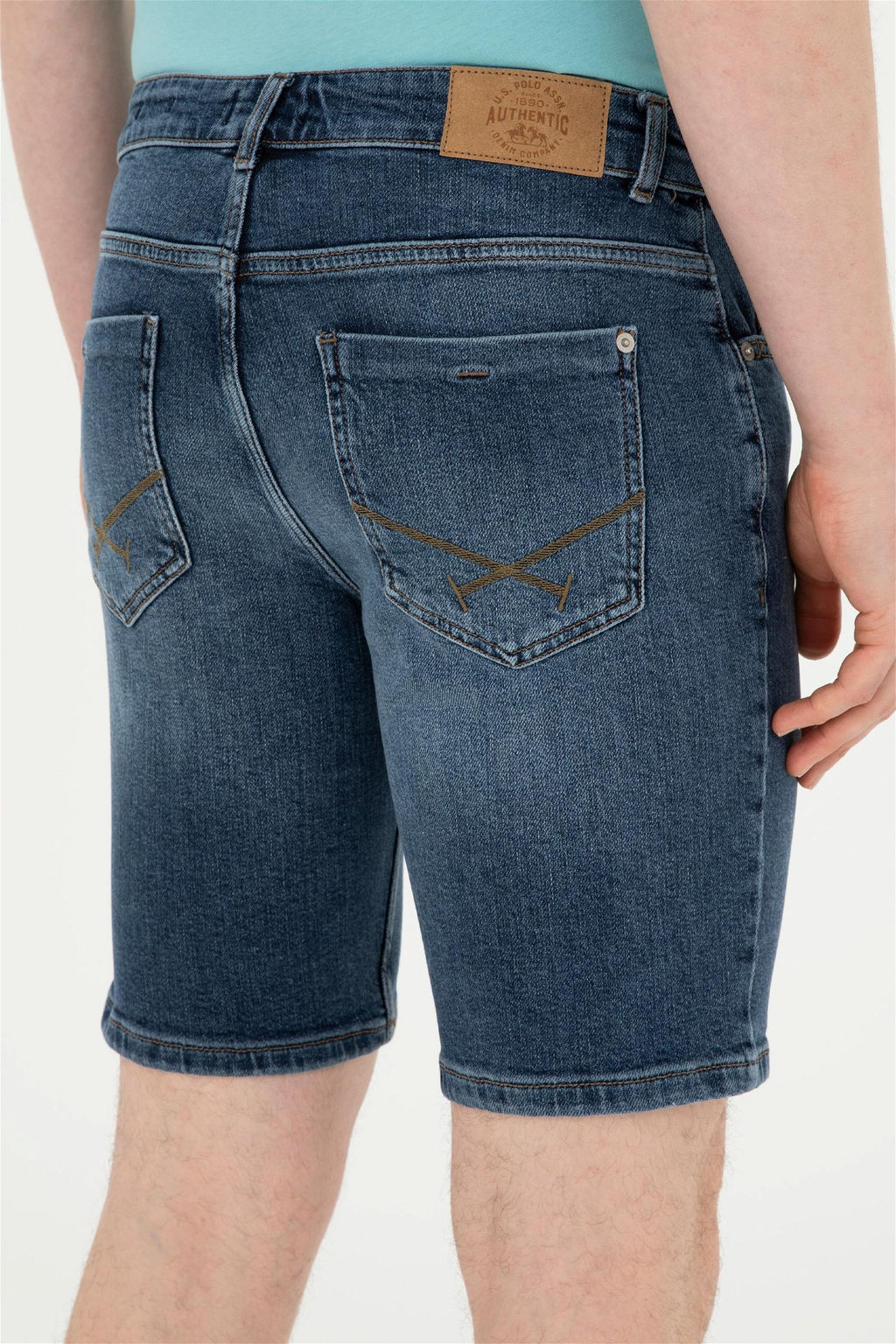 Мужские синие джинсовые шорты Неожиданная скидка в корзине - U.s. polo assn фото 6