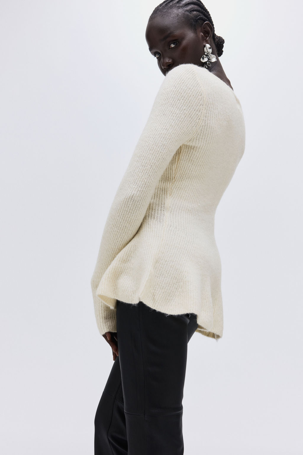 Jersey en punto de canal? con peplum - H&m фото 7