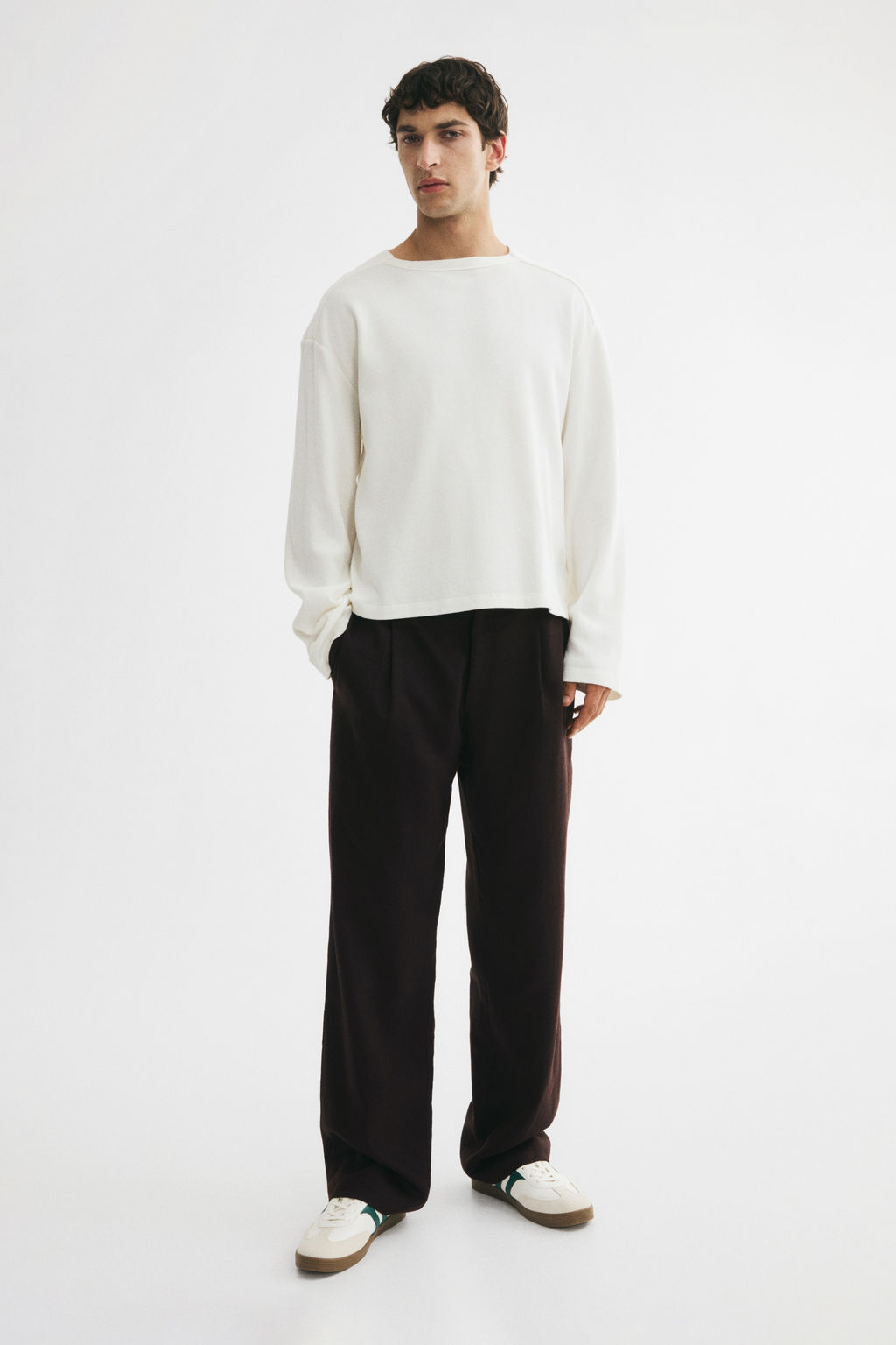 Pantal?n en mezcla de lino Relaxed Fit - H&m фото 2