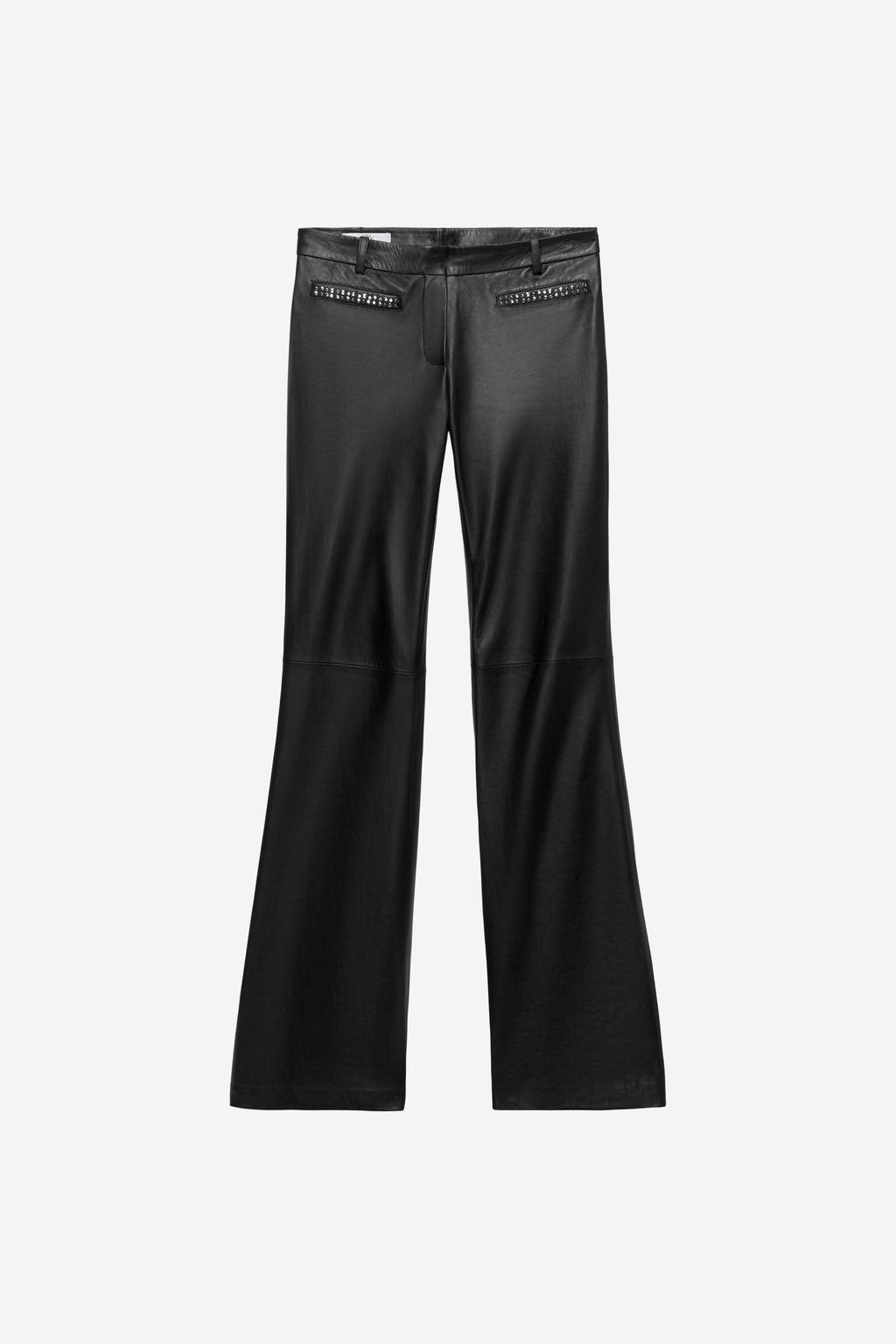 FLARE LEATHER TROUSERS WITH STUDS LUDOVIC DE SAINT SERNIN x ZARA  фото 2