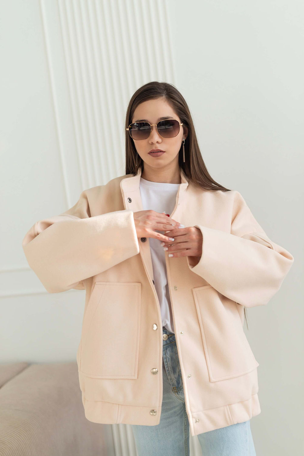 Бомбер Тайла (персиковый) - Nadi bordo фото 6