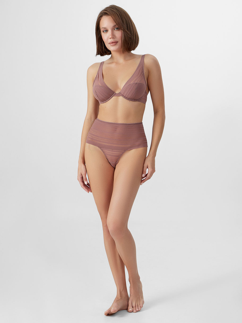 Трусы бразилиана женские Mark Formelle набор 2 шт коричневые  фото 6