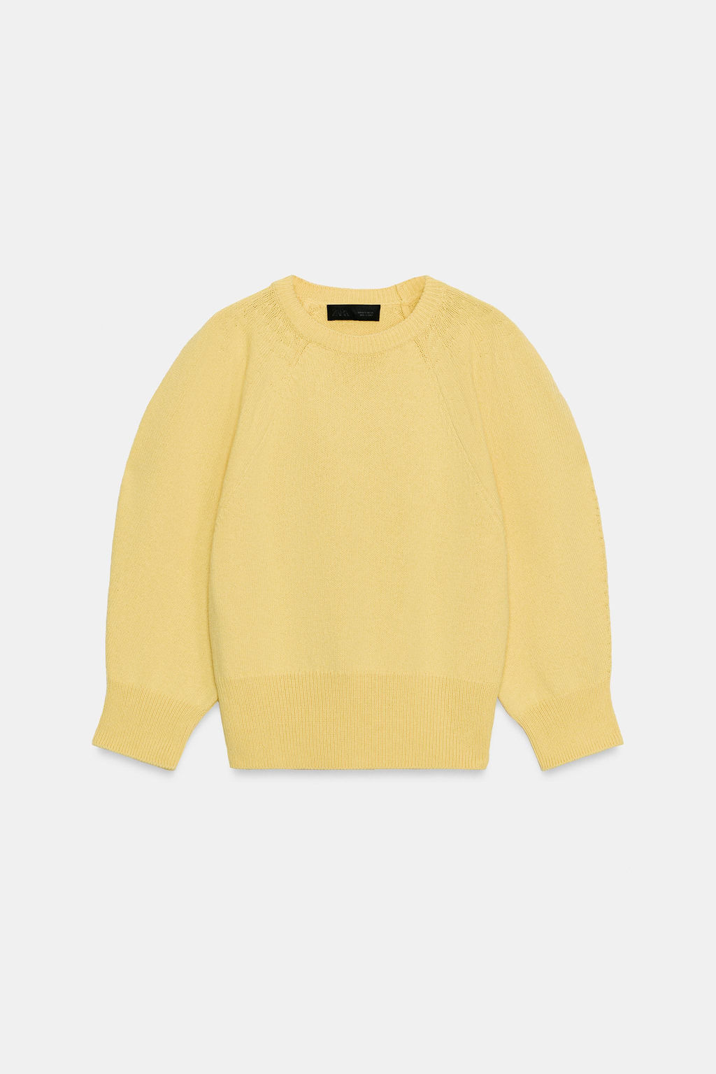 JERSEY PUNTO MANGA ABULLONADA / Amarillo - Zara фото 6