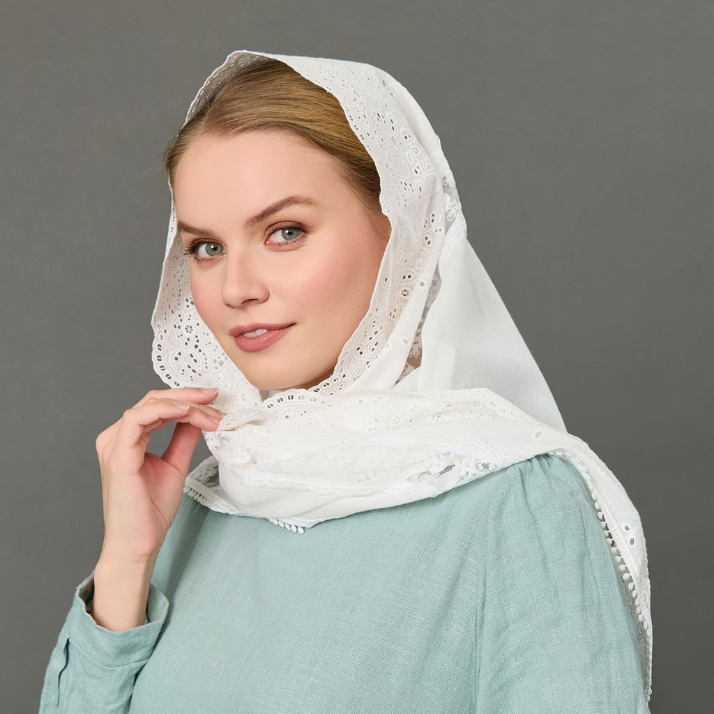 Косынка хлопковая Прованс - Мастерская ПОКРОВ фото 3