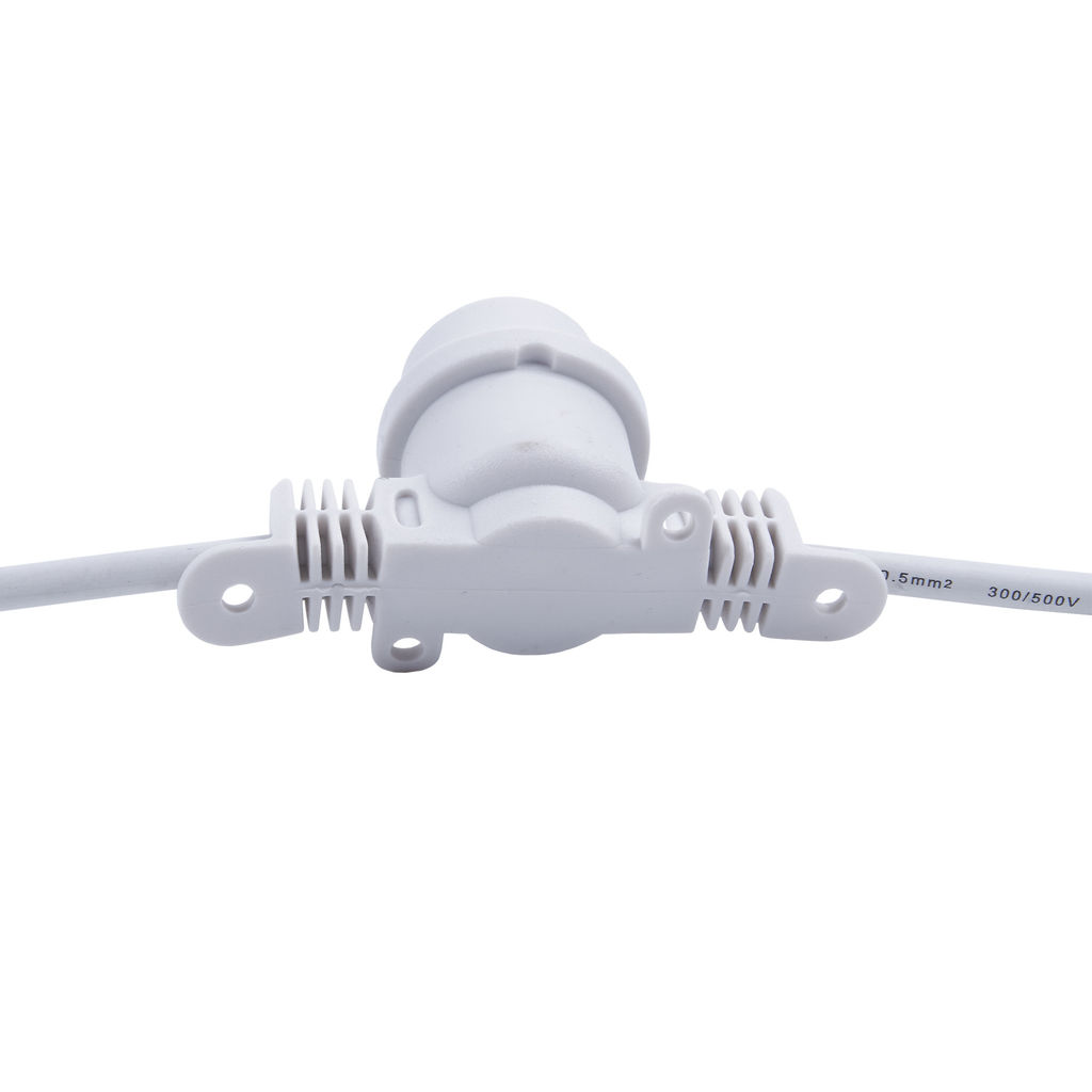 UDL-K110 40/E27/10M IP65 WHITE BELT-LIGHT Гирлянда Белт-лайт, 10м + 1,5м сетевой шнур. 40 патронов E27, шаг 25см. Белая. TM Uniel
