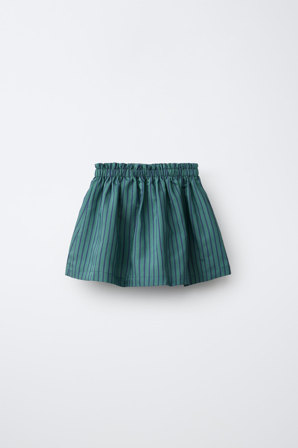 FALDA BERMUDA RAYAS CON MODAL / Azul pato - Zara фото 2