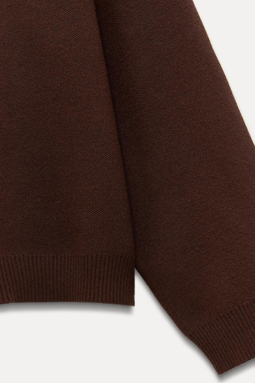SIDE STRIPE KNIT SWEATSHIRT - Zara фото 6