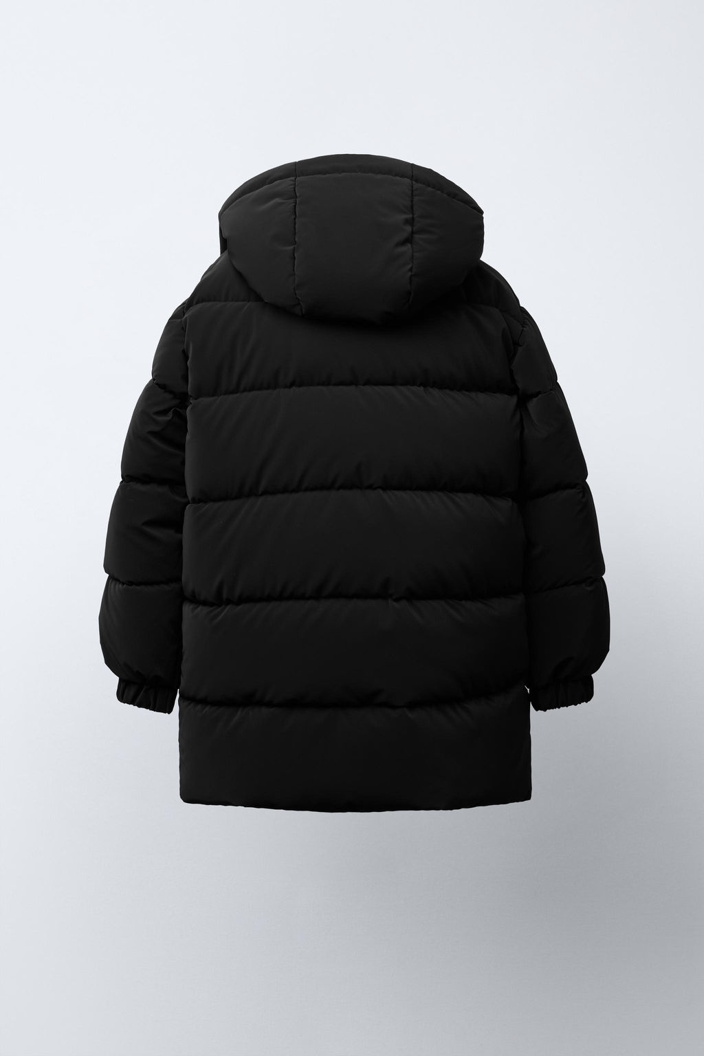 LONG PUFFER COAT WITH LABEL - Zara фото 4