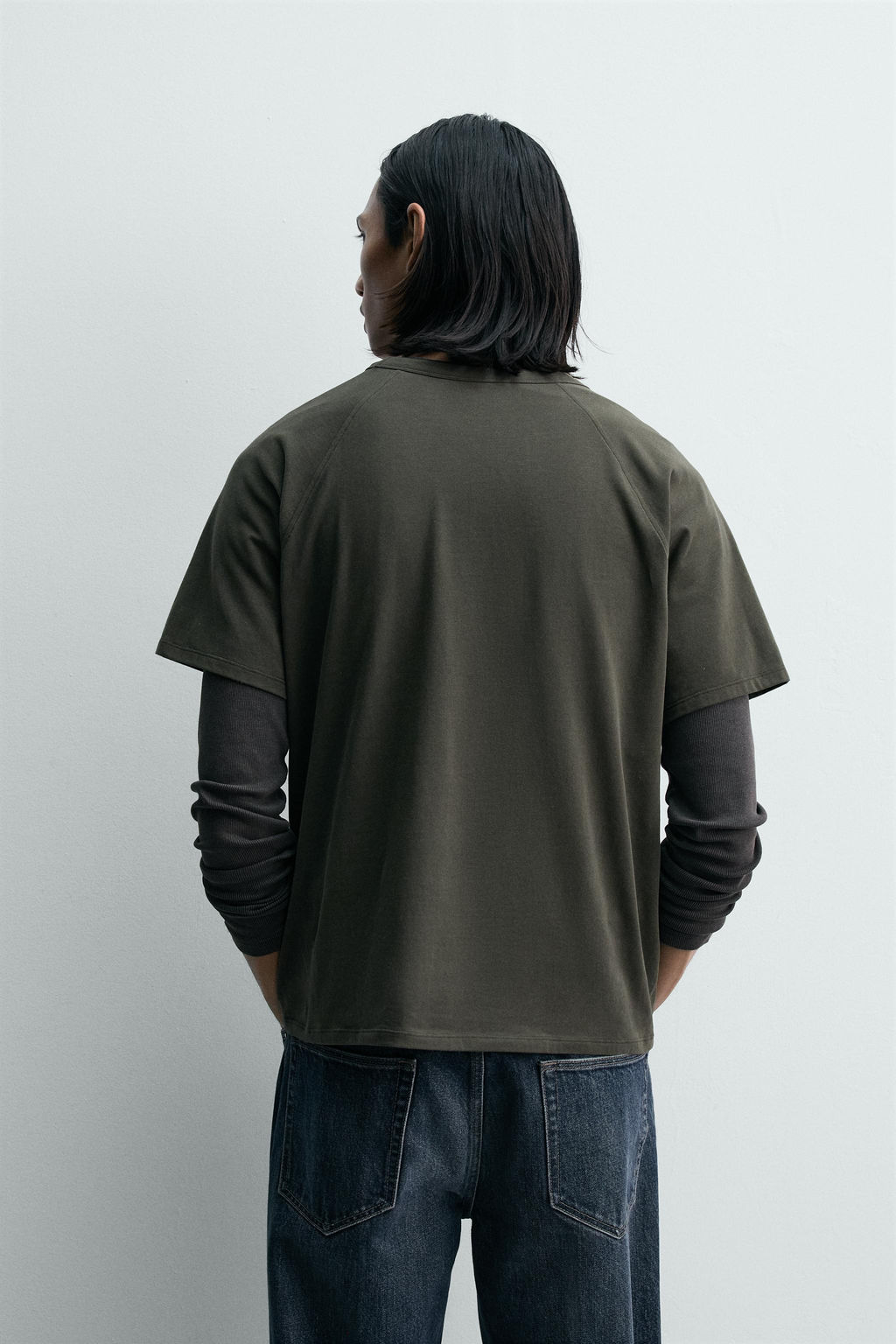 CAMISETA RANGL?N LIGHTWEIGHT / Khaki oscuro - Zara фото 3