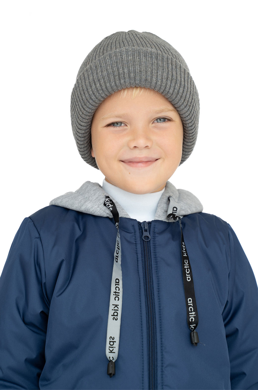 Шапка вязаная меланж