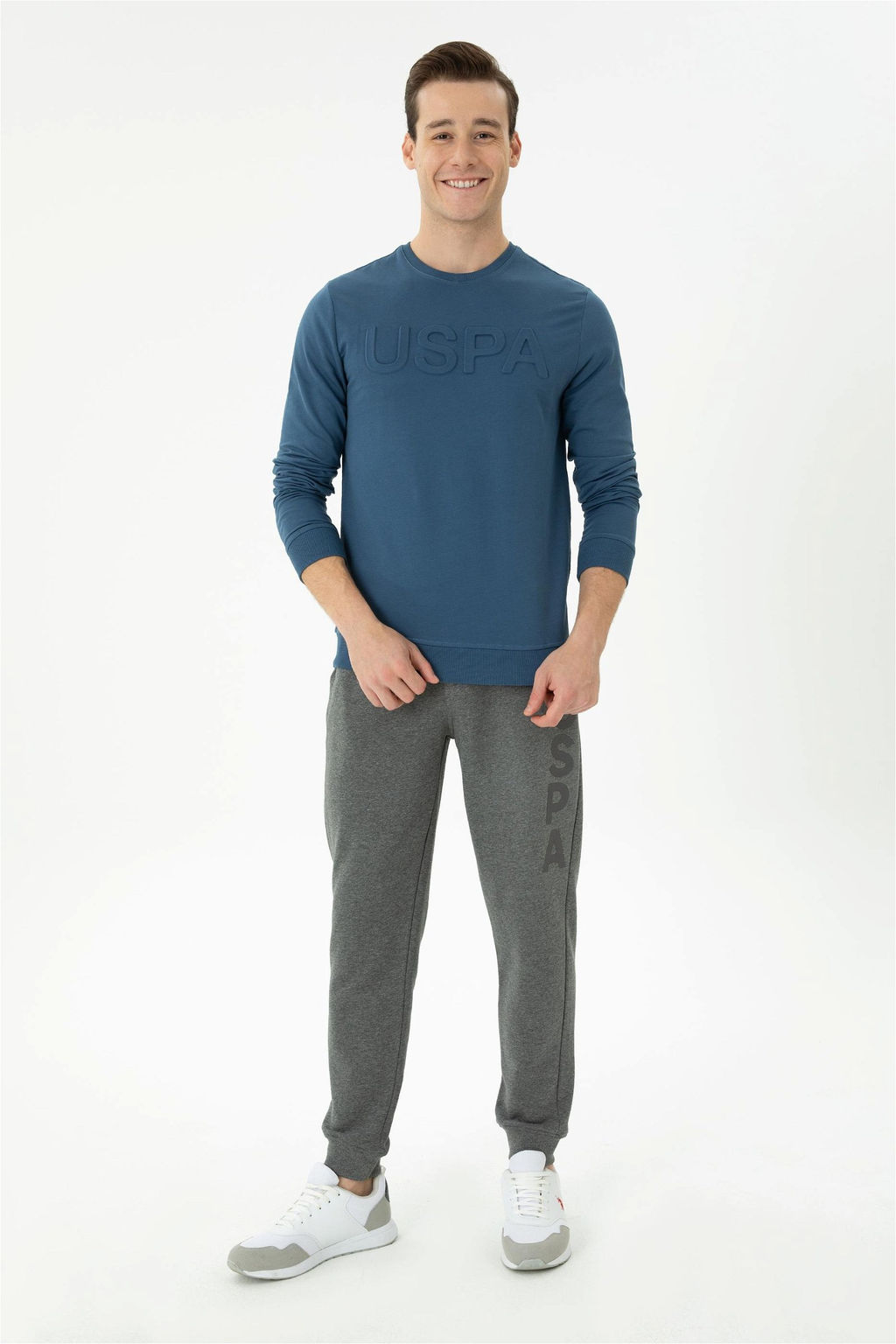 U. S. Polo Assn / Мужской базовый свитшот цвета индиго - U.s. polo assn фото 11