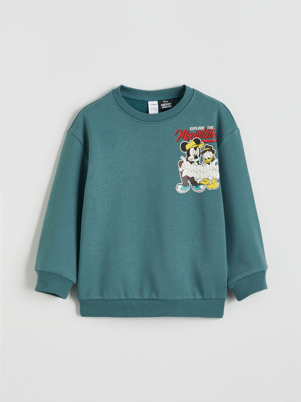 Mickey Mouse Bask?l? Erkek ?ocuk Sweatshirt