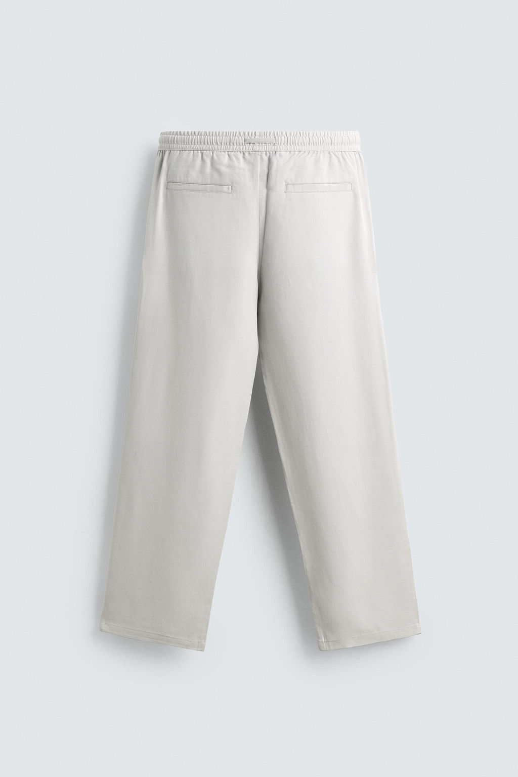 PANTAL?N REGULAR FIT 100% LYOCELL / Gris perla - Zara фото 8