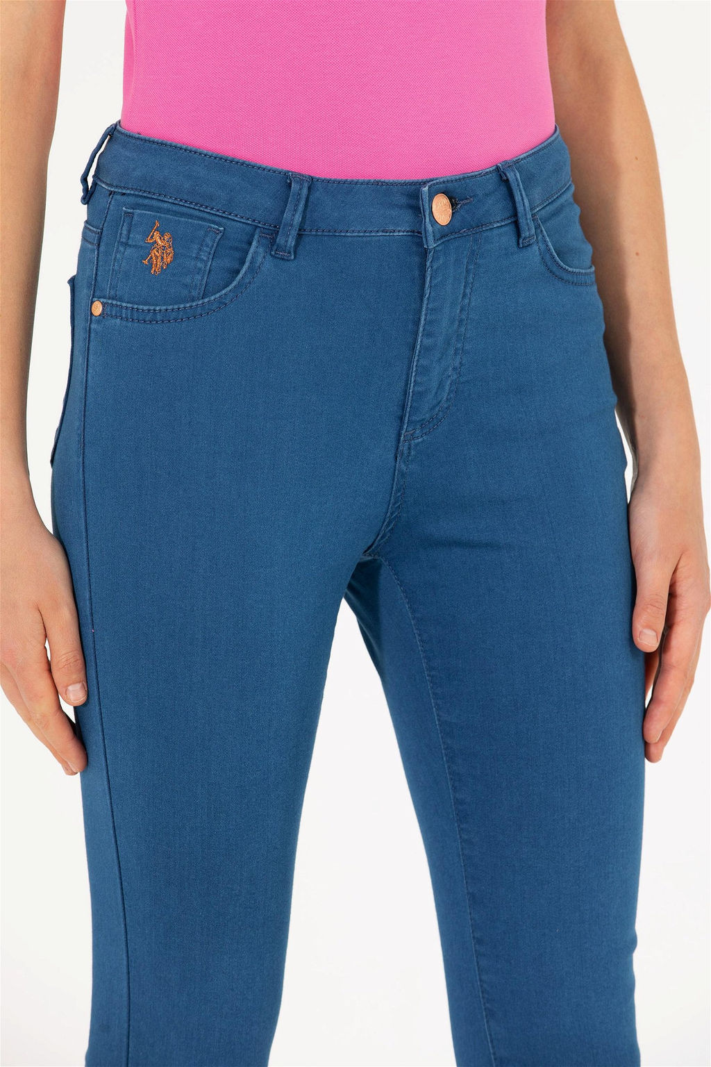 U. S. Polo Assn Женские синие джинсовые брюки - U.s. polo assn фото 5