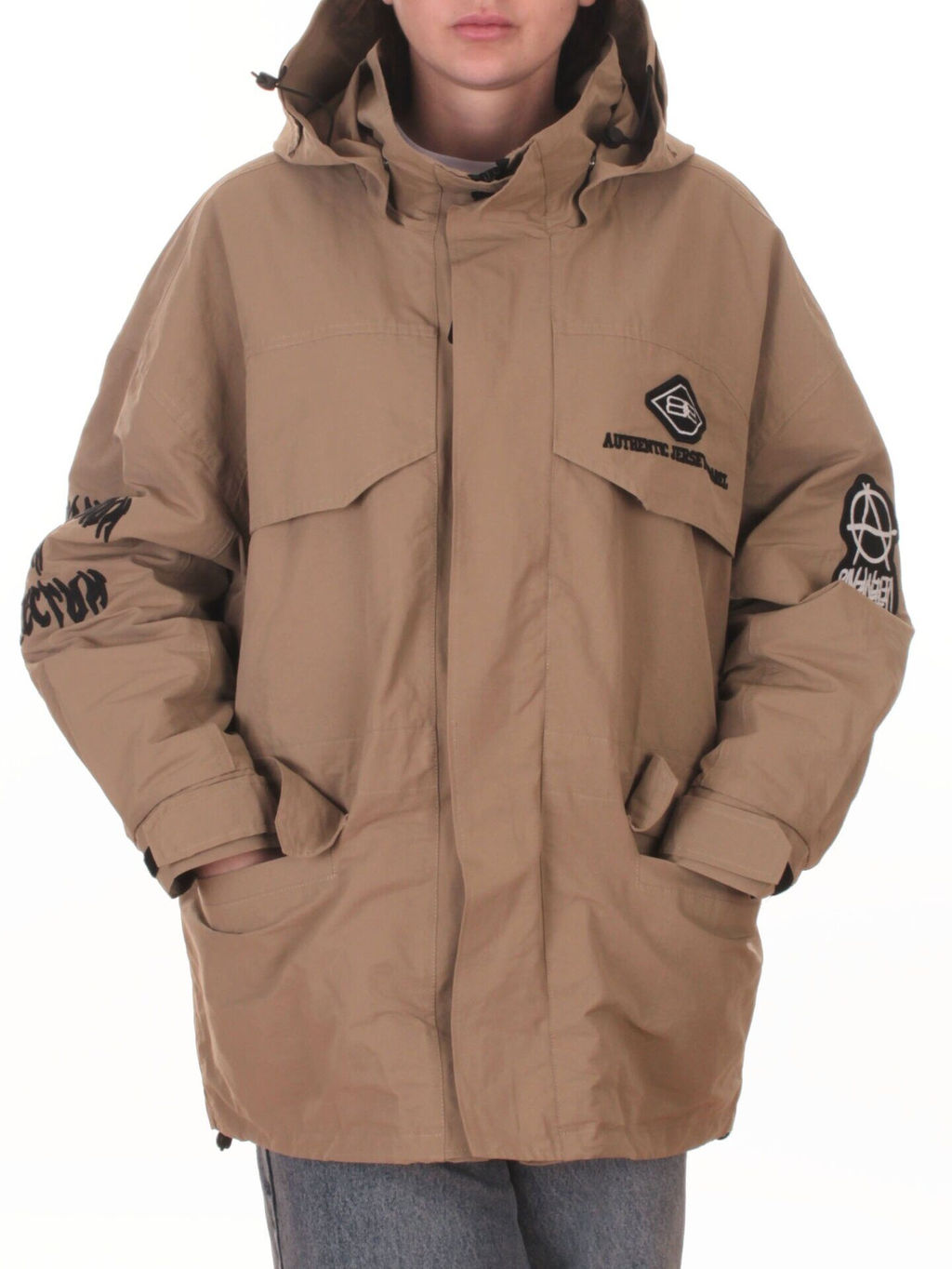 3104 DK. BEIGE Куртка демисезонная женская (100 гр. холлофайбер) - Fashion фото 3