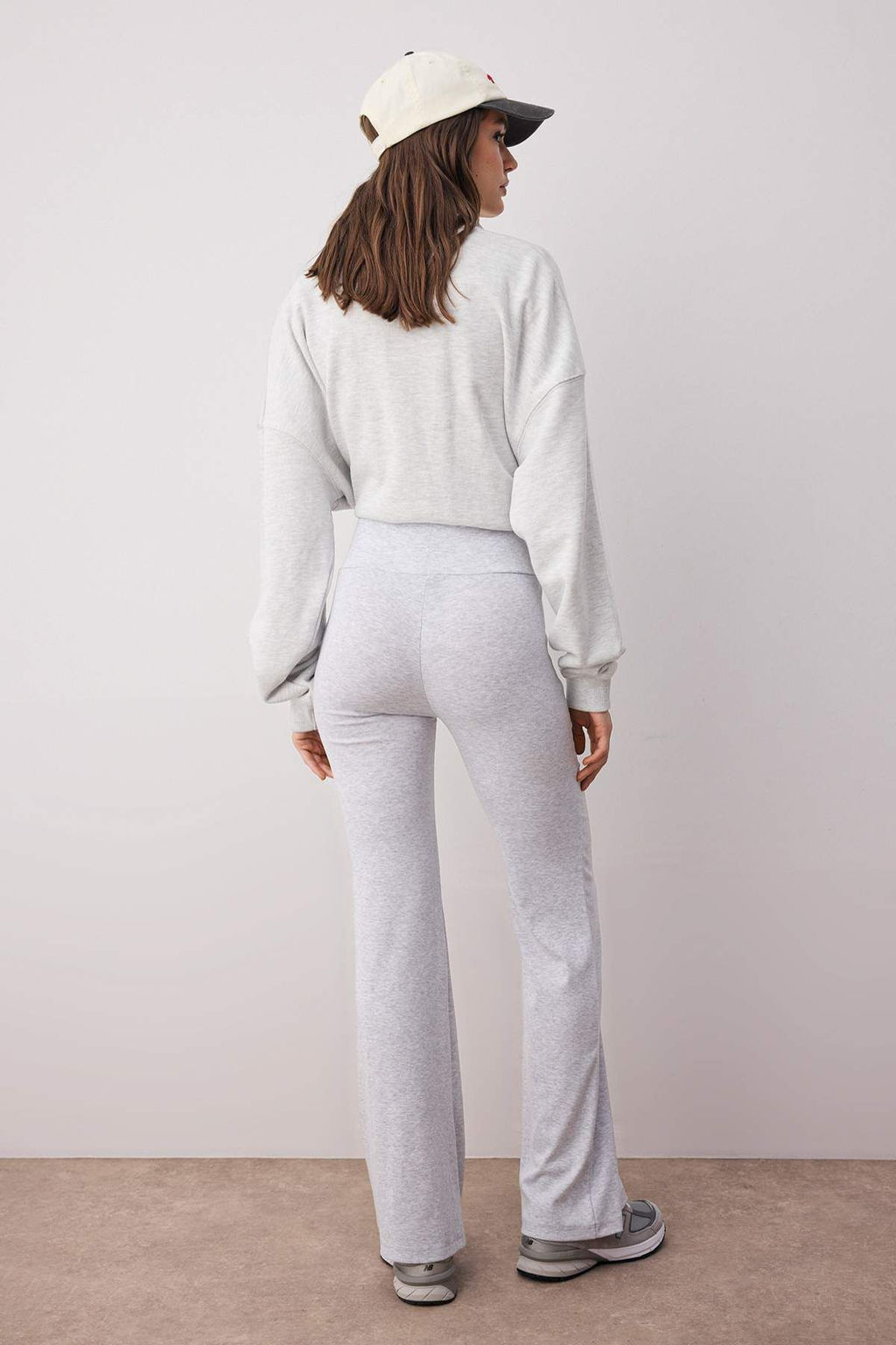 Gri Melanj- Siyah Ispanyol Paca 2li Paket Pantolon TWOAW26PL00057