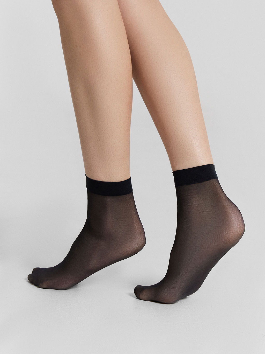 Цена за 5 пар! Носки капроновые женские черные, 2 пары - Mark formelle фото 4