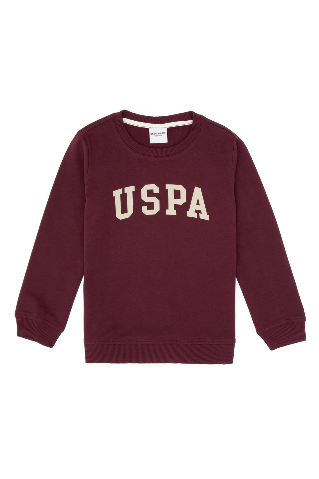 Erkek _ocuk Bordo Basic Bisiklet Yaka Sweatshirt Sepette S_rpriz _ndirim