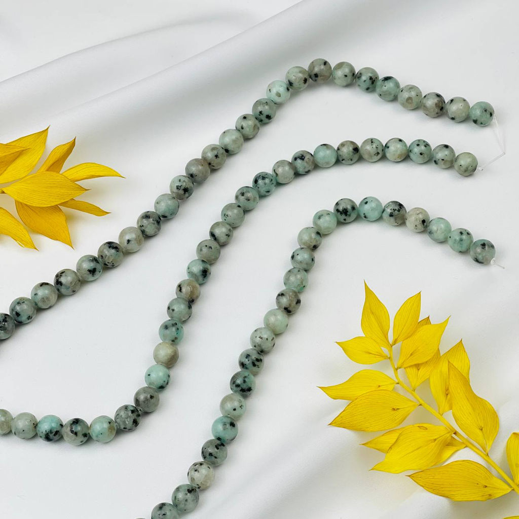 Бусины для украшений из перепелиной Яшмы (35 бусин) - Радуга самоцветов фото 3