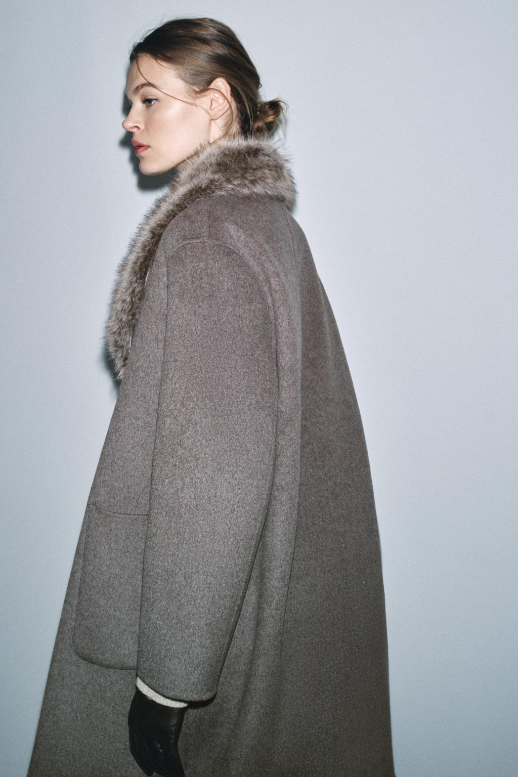 ZW COLLECTION LIMITED EDITION WOOL BLEND COAT - Zara фото 5