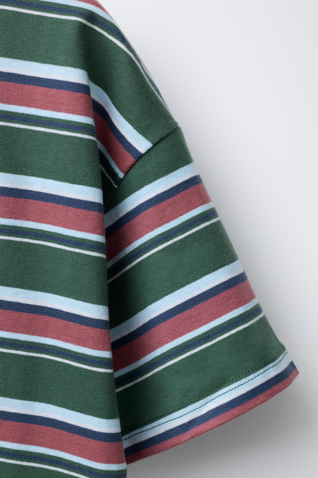 CAMISETA ESTAMPADA RAYAS / Verde - Zara фото 5
