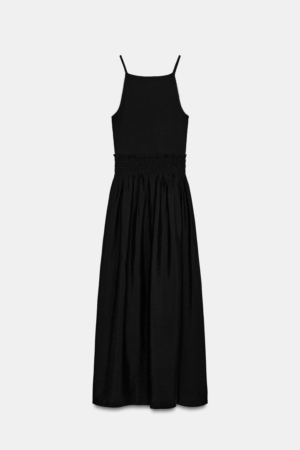 VESTIDO COMBINADO TIRANTES / Negro - Zara фото 8