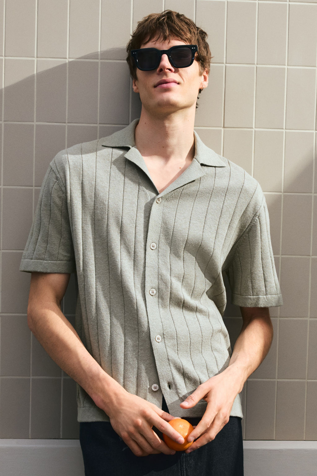 Camisa resort en mezcla de lino Regular Fit - H&m фото 4