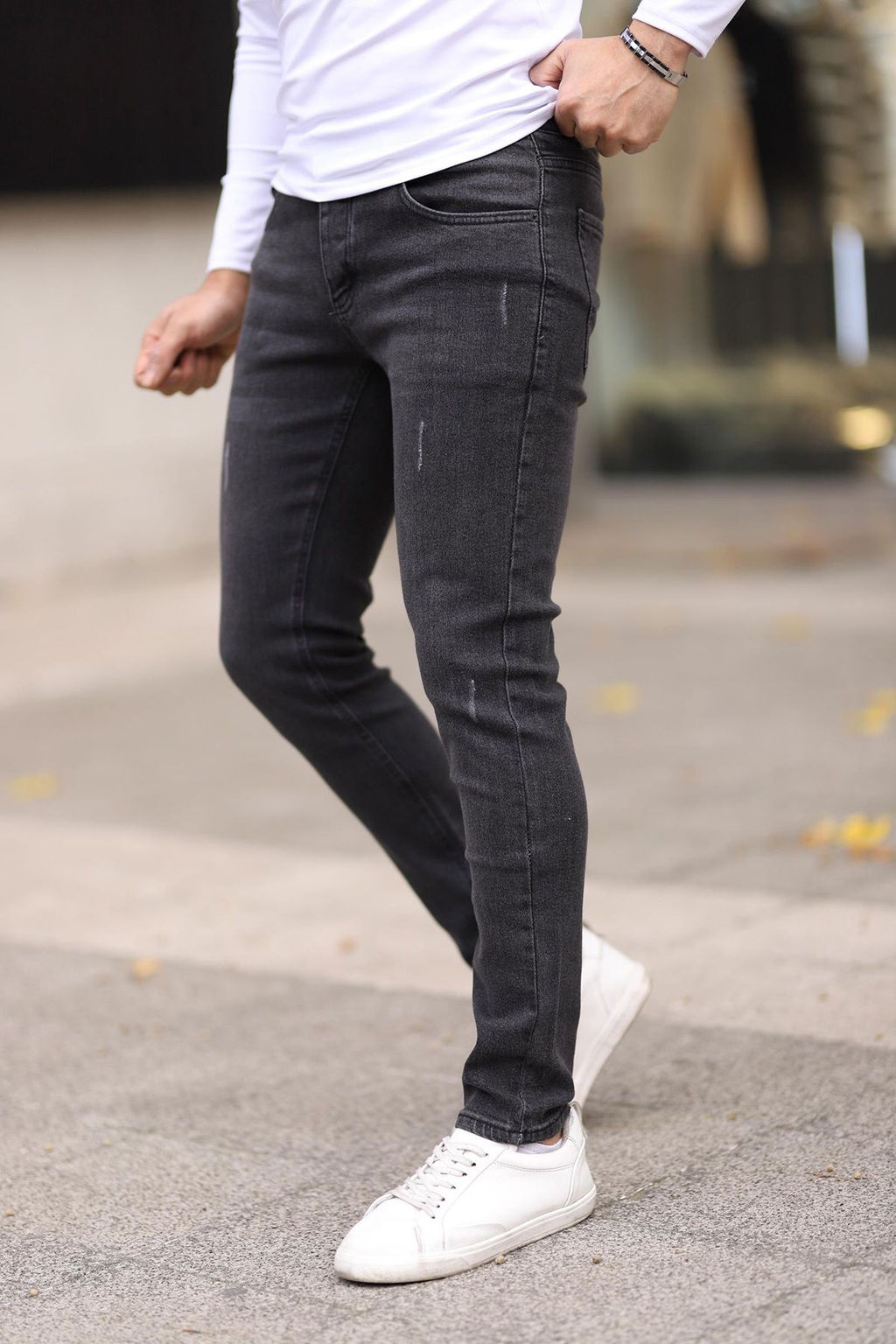 TRENDYOL MAN Antrasit Skinny T?rnakl? Jeans Kot Pantolon TMNAW25JE00013 - Trendyolmilla фото 29