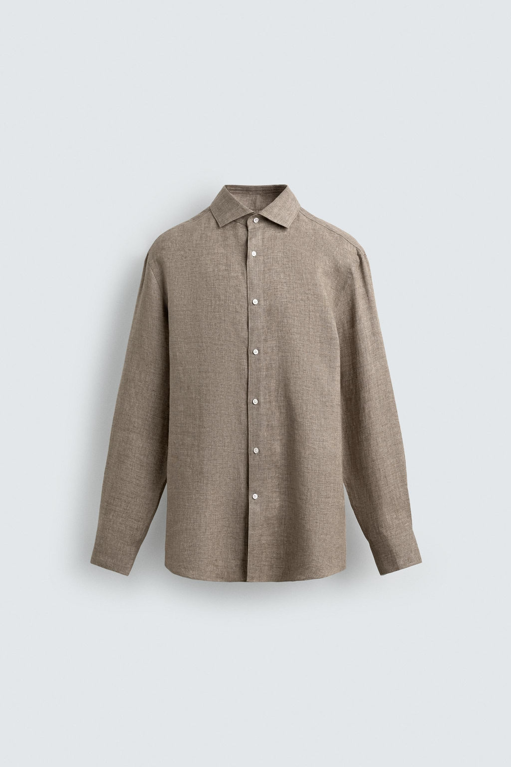 CAMISA REGULAR FIT 100% LINO / Arena / Vigor? - Zara фото 7