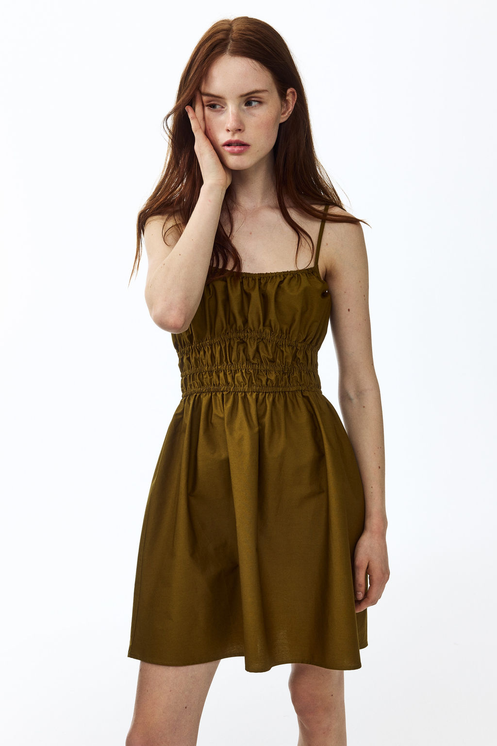 Vestido de algod?n con tirantes de lazo - H&m фото 5